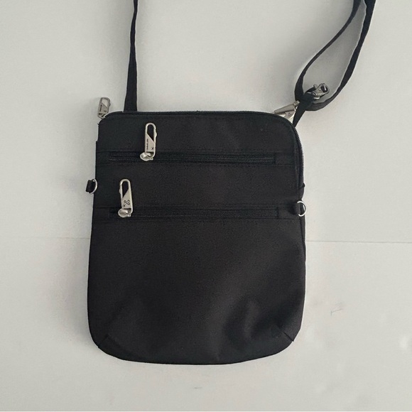 Travelon Anti-Theft Classic Slim Double Zip Crossbody Bag - Picture 6 of 12